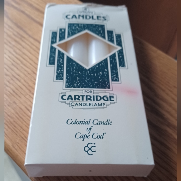 RARE Vintage PartyLite 6" Utility Candles for Cartridge Candle Lamps - Box of 4 - Picture 2 of 3